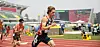 En svært konsentrert Lehmann ut fra start på Hayward Field i Eugene i 32 varmegrader onsdag formiddag.