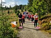 Det var mange som ventet på sin starttid på den fine naturstien.
