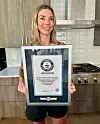 Prestisjefylt: Candice Burt holder Guinness verdensrekordtittelen.