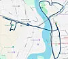 Løypekart Glommamila - 10 km