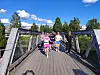 Glommamila går over Gamlebrua begge veier. Her fra arrangørens prøveløping tidligere i sommer.