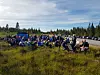 Samlingsplass og parkering ved Monaplassen.