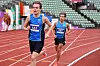 Idar Odland (461) og Ådne Taranger Skjoldal (459) 500 meter før mål.