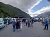 Folkefest etter løpet.