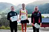 De tre kvinnene på pallen (fra v.): Helena Hope, Kristine Lande Dommersnes og Ragnhild Aarekol.