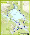 Løypekart halvmaraton.