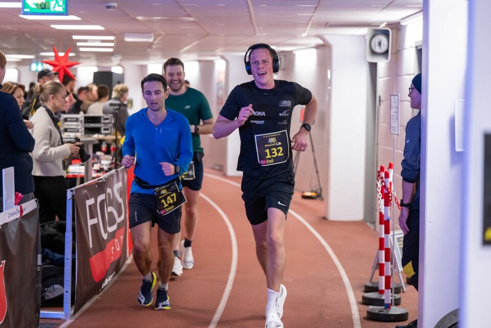 - Det var gøy å løpe litt på slutten igjen, kommenterte en godt gående Emil Gukild etter å ha gått i nærmere 20 timer og tilbakelagt 124 km. (Foto: Samuel Hafsahl)