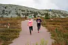 Gunn Marit Nybrenna (127) er en av de lokale rypene som deltar Trysilrypa. Her side om side med Camilla Brunsberg bærer det nedover og inn til topp 10-plassering på den lengste distansen for bege to.