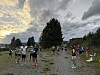Det var skikkelig fin himmel over det spredte feltet av deltakere som gjorde seg klar til start på Promenaden.