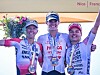 Podiet i kvinnenes IRONMAN 70.3 World Championship 2026 (fra venstre): Julie Derron, Taylor Knibb og Alanis Siffert.