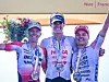 Podiet i kvinnenes IRONMAN 70.3 World Championship 2026 (fra venstre): Julie Derron, Taylor Knibb og Alanis Siffert.