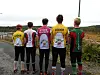 Guttene i diverse o-trøyer før start.