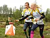 Lisa Bergman litt foran inn på nest siste post vant foran Linnea L'Abée-Lund D13-14.