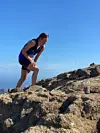 Eva Simonsen på vei mot sølv.