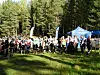 Spente førteetappe-løpere før start.