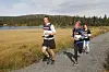 Fra det forrige Sjusjøløpet i 2019 med Cato Berger , Kari Lier og Eline Granne Andresen på den lettløpte stien ved Sjusjøvannet.