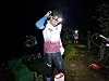 Siggen Ytrehus skjekker lyset før start.