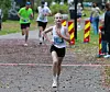 Enda yngre på 3. plass: Ella Andreassen fra Heming er bare 12 år og sikrer seg 3. plassen blant 124 kvinner som fullførte 5 km-løpet.