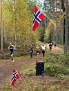 Det ble flagget på Myrmoen denne helga!
