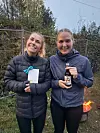 5 km kvinner: 1. plass - Margrethe Kallestad Rasmussen og 3. plass - Ida Tiltnes Nørbech