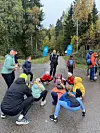 Oppvarming til 5-kilometeren.
