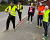Kvintetten som løp Nordhagarunden på tid (fra venstre): Sebastian Mazur, Miroslaw Baran, Anne Storslett, Vegard Lien og Kenneth Mikkelsen.