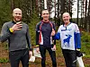 De tre beste i Pysehulder herrer Ivar Hesselberg Indby nr. 2, Tom Bergan nr. 1 og Tom Røise nr. 3