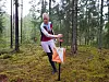 Mina Bleken Rud på vei mot seier på Huldertrampen.