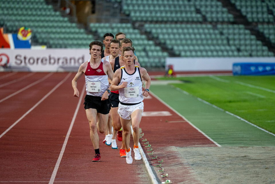 Matias Brekkå og Henrik Velle har her posisjonert seg fremst. (Foto: Samuel Hafsahl)