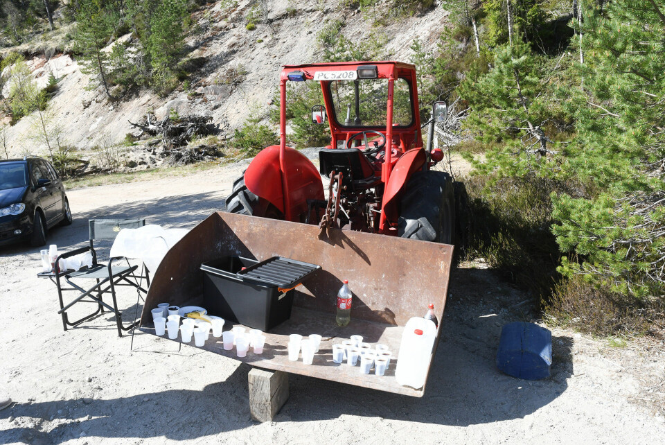 Forsyninger var på plass. (Foto: Ola Bjerkevoll/Agderposten)