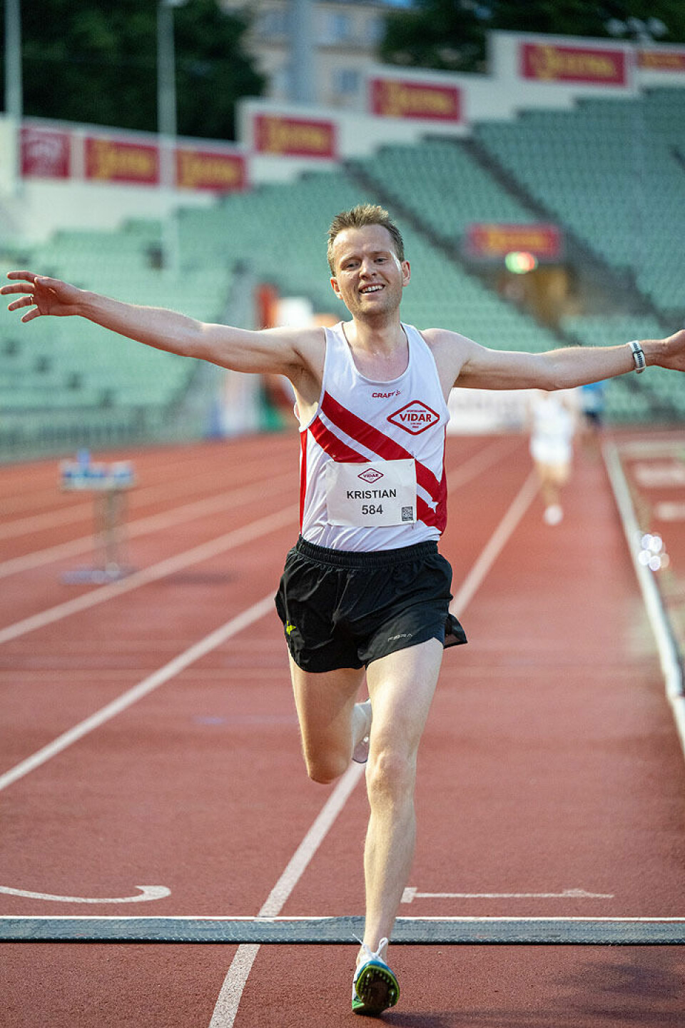Kristian Frøyen ser ut til å være fornøyd. (Foto: Samuel Hafsahl)