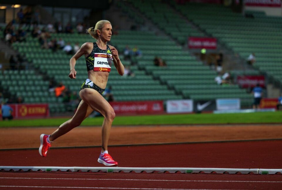 Karoline Bjerkeli Grøvdal (Arkivfoto / Samuel Hafsahl) Bislett - Night of Highlights - 3000m kvinner - Karoline Bjerkeli Grøvdal