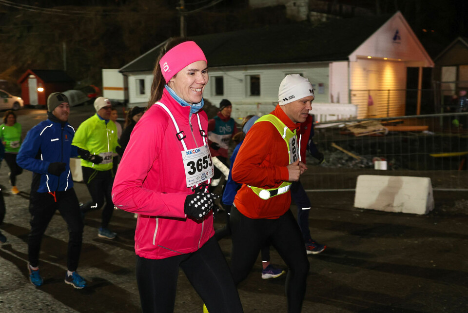 Henriette Sognnæs Fjerdingren fra Sædalen Idrettslag er en av de 760 deltakerne som legger ut fra Fana Stadion.