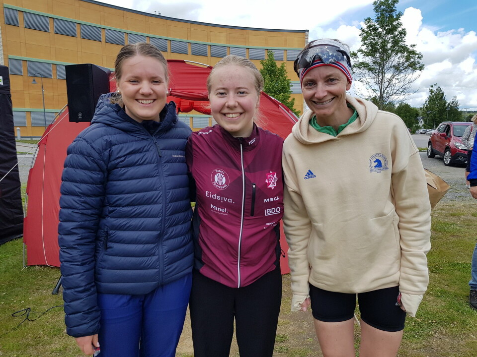 Ane Malene Kolstad og Peder Gjølstad Røhnebæk vant KM sprint på Skarnes