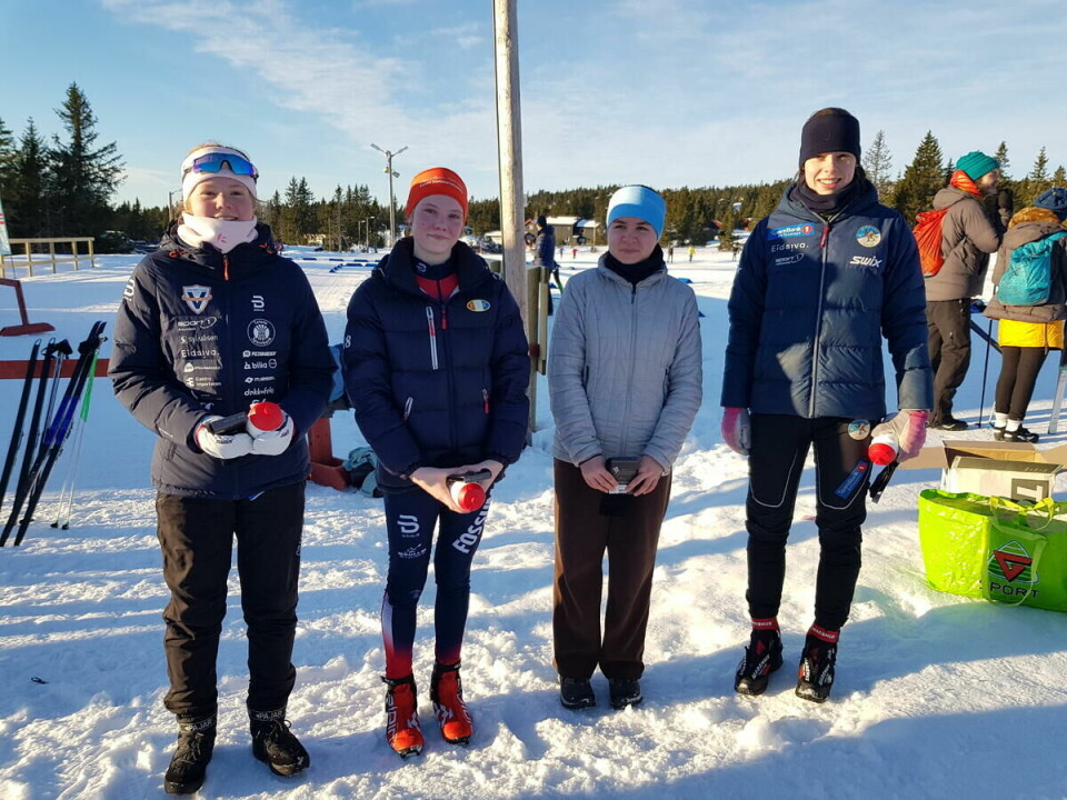 Fire beste D15-16 søndag