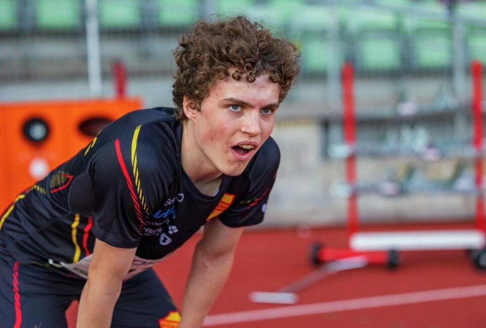 Esten Hansen-Møllerud Hauen løp godt på Jessheim. (Arkivfoto / Samuel Hafsahl) 1500 Elite - Bislett - M 1500m - Esten Hansen-Mølleru Hauen, FIK REN-ENG (17)