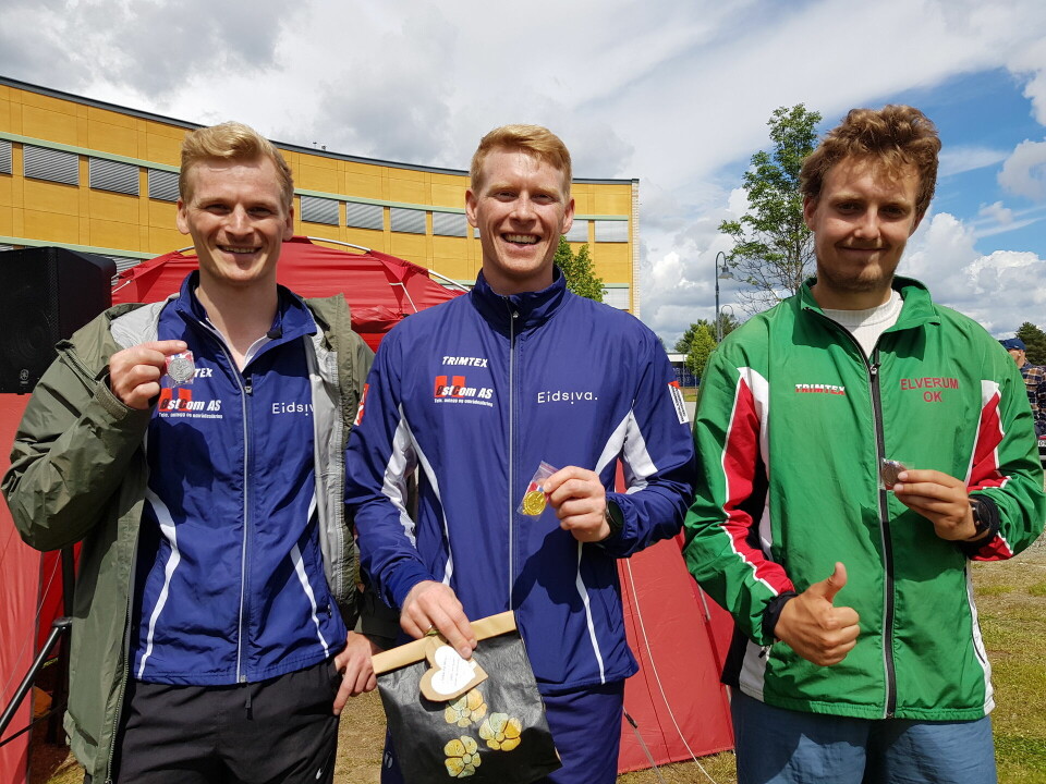 Ane Malene Kolstad og Peder Gjølstad Røhnebæk vant KM sprint på Skarnes