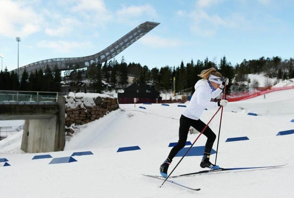 Amerikanske Sophia Laukli har norsk far og har vært på besøk i Norge omtrent årlig gjennom hele oppveksten. Nå har hun bosatt seg i Oslo og har Holmenkollen som treningsarena. (Foto: Bjørn Johannessen) Amerikanske Sophia Laukli har norsk far og har vært på besøk i Norge omtrent årlig gjennom hele oppveksten. Nå har hun bosatt seg i Oslo og har Holmenkollen som treningsarena. (Foto: Bjørn Johannessen)