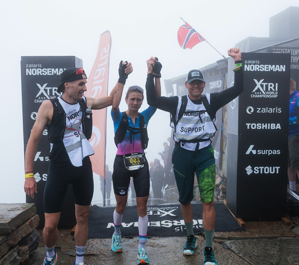 Tyske Julia Skala satte en solid løyperekord for kvinner i Norseman. (Sylvain Cavatz / NXTRI)