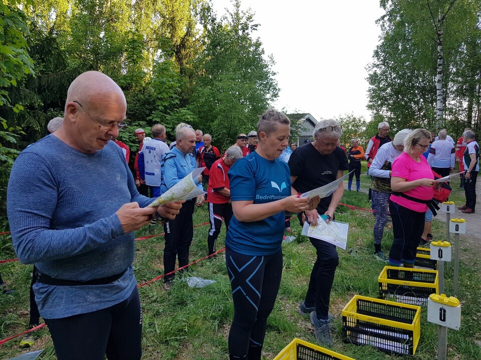 Varmt bedrifts o-løp i Furuberget på Hamar