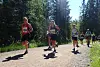 F.v.: Berit Nybak, Lena Jansen og Espen Schram i Nordmarka Skogsmaraton 2019