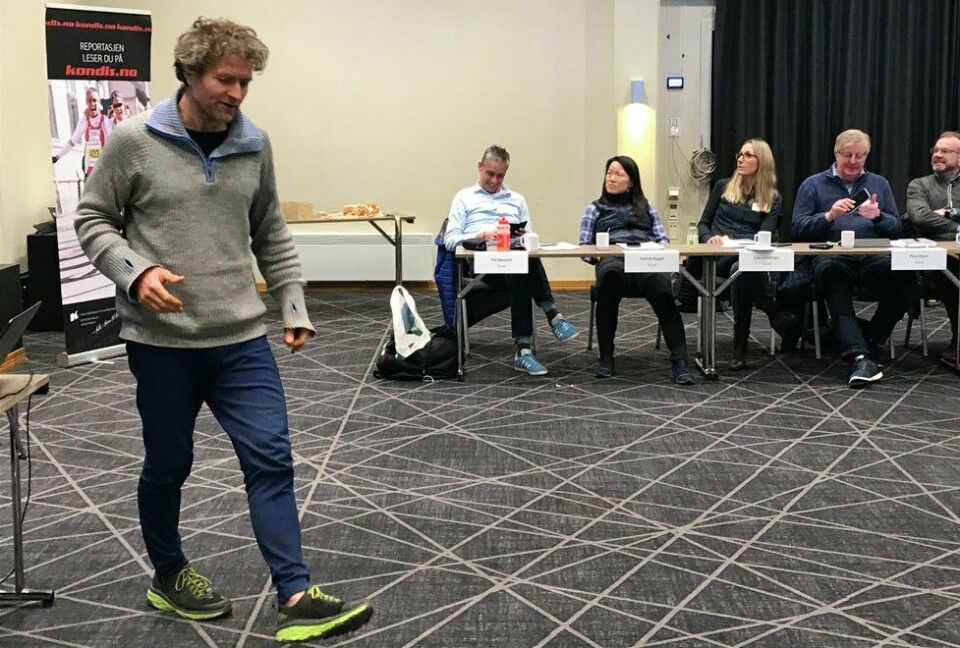 Høydepunkt: Landsmøtet i Kondis pleier å være årets høydepunkt med interessante foredragsholdere og sosialt samvær i tillegg til det formelle programmet. I fjor kom forfatter Thor Gotaas innom og holdt et foredrag om brødrene Kvalheim og femmila. (Foto: Marianne Røhme) Thor Gotaas holdt foredrag om brødrene Kvalheim og femmila under Kondis sitt landsmøte 7. mars 2020