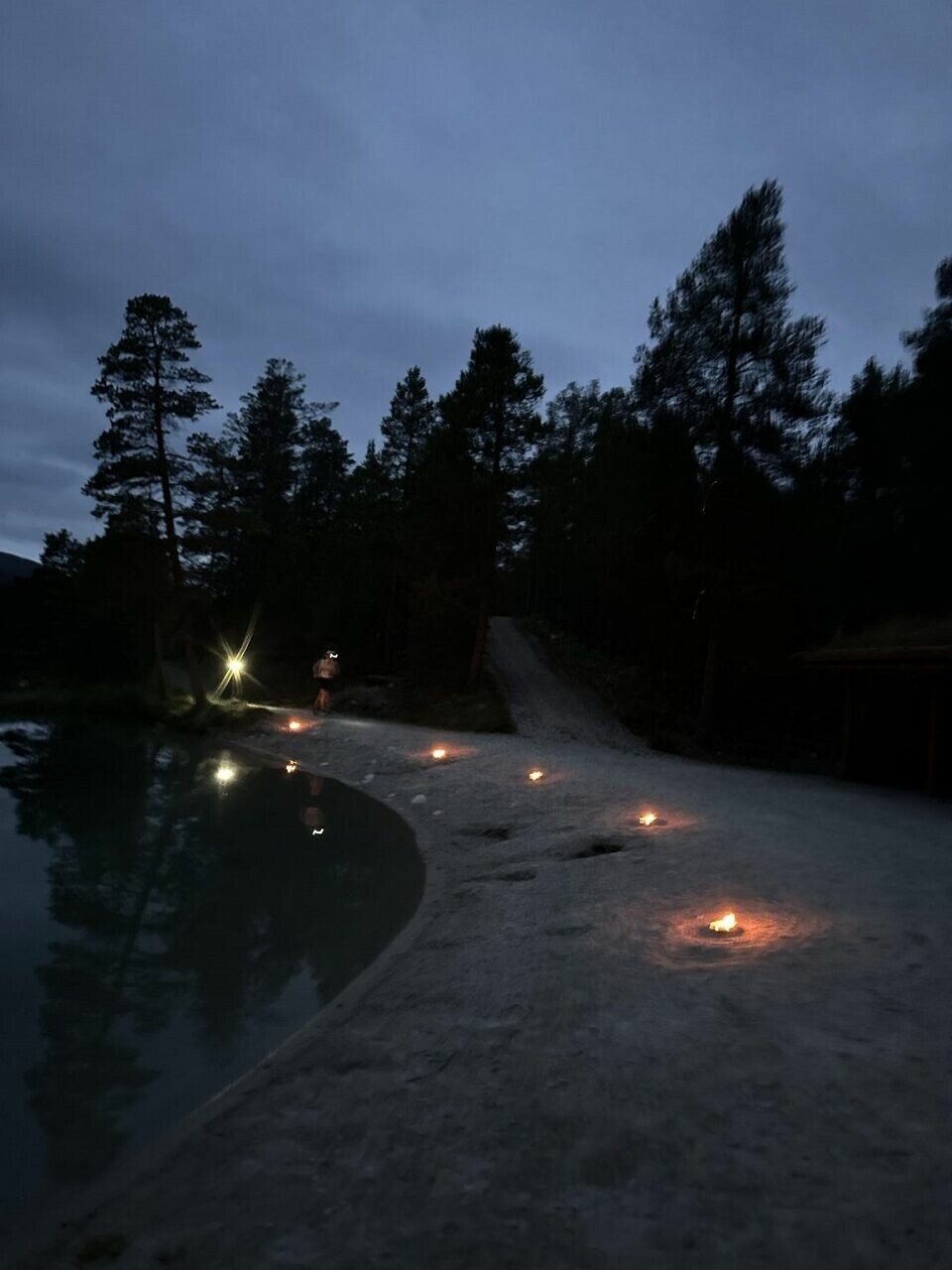Stemmning fra løypa ved Kroktjønna tatt underveis i løpet (Foto Tage Røsten)