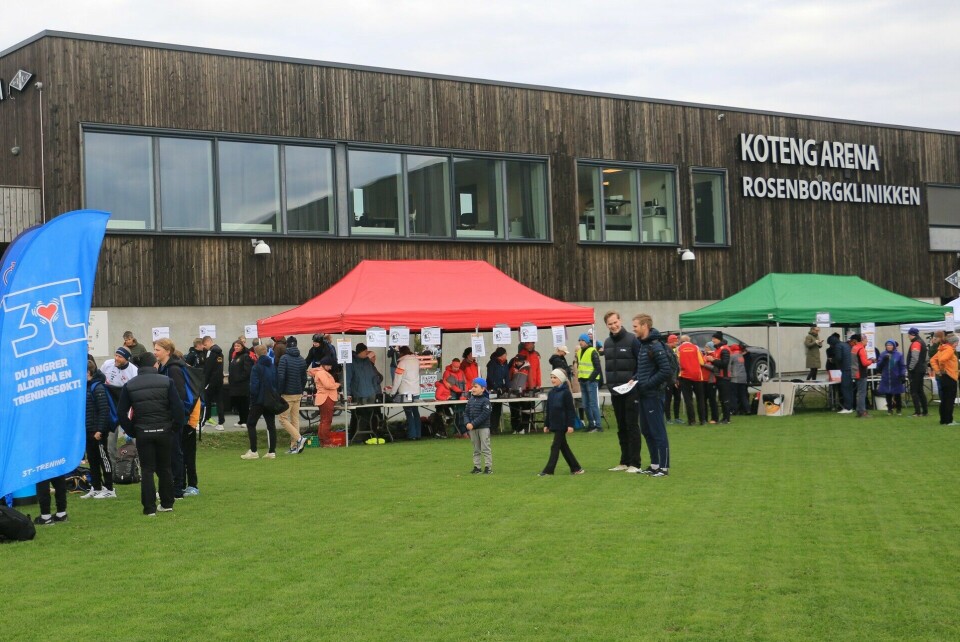 En rigget Koteng Arena på Lade idrettsanlegg tirsdag. (Foto: Pawel Sikorski)