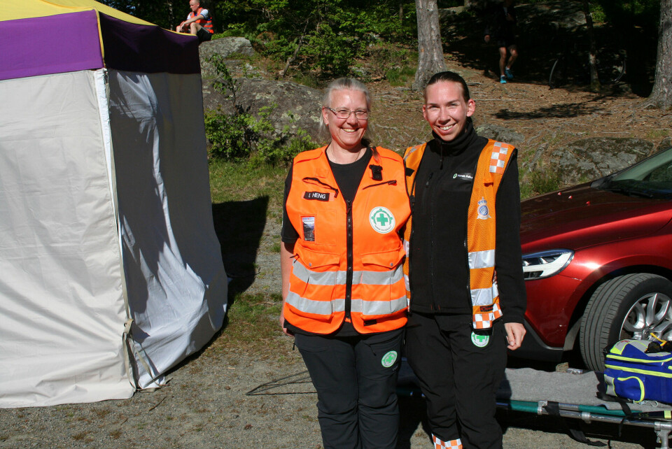 Inger S. Grini Heng til venstre og Christine Norby til høyre. (Foto: Sverre Larsen)