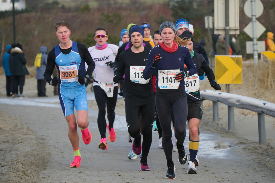Rekorddeltakelse og mye vær i Solastranden Halvmaraton