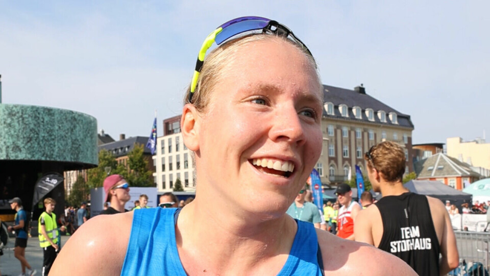 Solveig Natvig Løvseth vant 5-kilometeren under Trondheim Maraton 2024. (Foto: Marianne Røhme) Solveig Natvig Løvseth vant 5-kilometeren under Trondheim Maraton 2024
