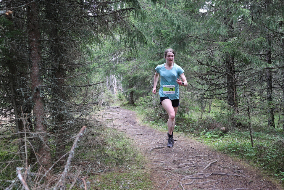 Katharina Kahrs var best av kvinnene og vant med snaue to minutter. (Foto: Tom-Arild Hansen)