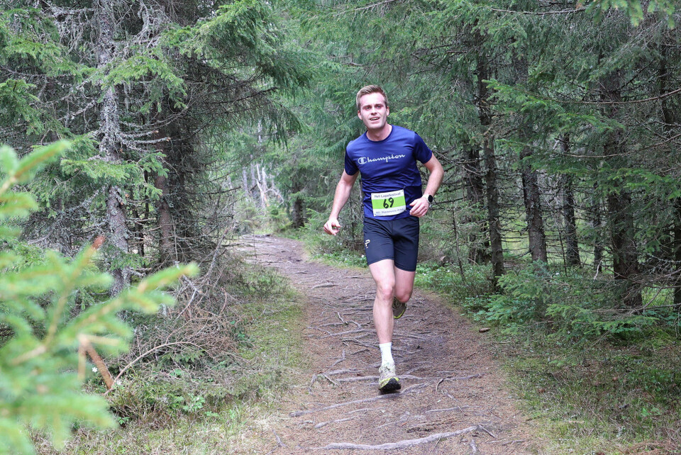 Kenneth Mjelde med kun noen meter igjen. Ble nummer 10. (Foto: Tom-Arild Hansen)