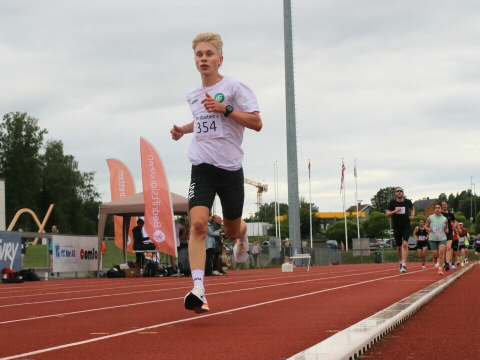 Magnus Bergsjø var lett på foten i samtlige 25 runder på Børstad tirsdag kveld.